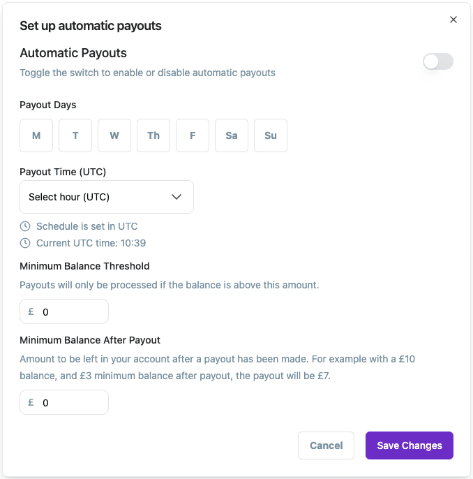 Payout Scheduler
